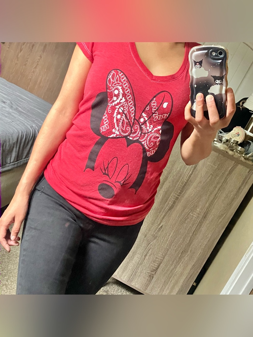 Disney Minnie Mouse bandana bow tee